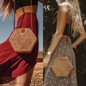 UO Hexagon Rattan Bag 100% Handcrafted in Bali